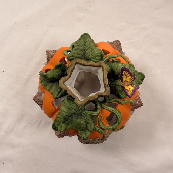 Partylite Harvest Pumpkin Tealight House - Picture 2 of 13